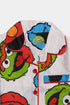 Printed Monster Nightsuit - White ( Without Scrunchie )