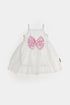 Printed Checkers Frock Set - Pink