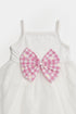Printed Checkers Frock Set - Pink