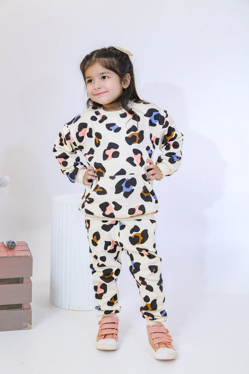Printed Leopards Tracksuit - White