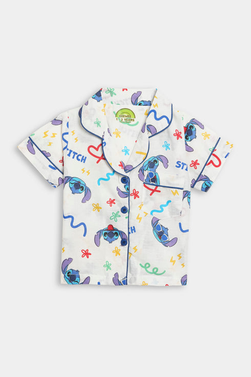 Printed Stitch Party - White