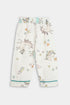 Printed Unicorn Nightsuit - White