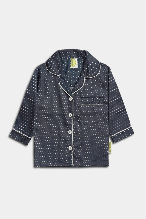 Polka Nightsuit - Blue
