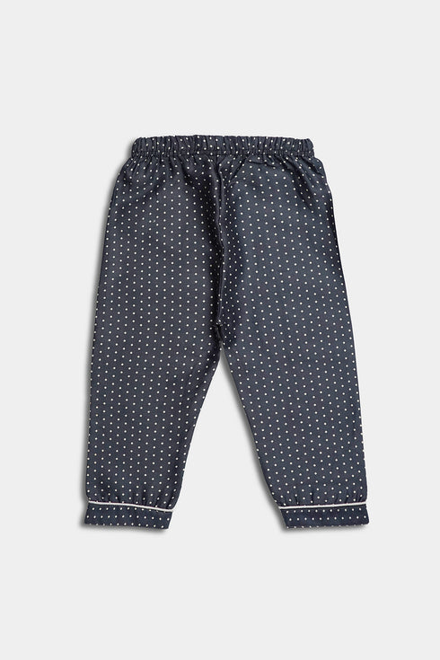 Polka Nightsuit - Blue