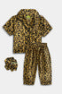 Printed Leopard Nightsuit - Orange