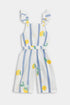 Printed Lemon Jumpsuit - White