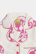 Printed Barbie Nightsuit - White