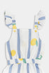 Printed Lemon Jumpsuit - White