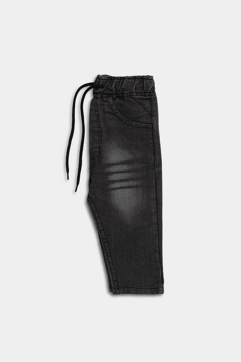 Black Straight Denim