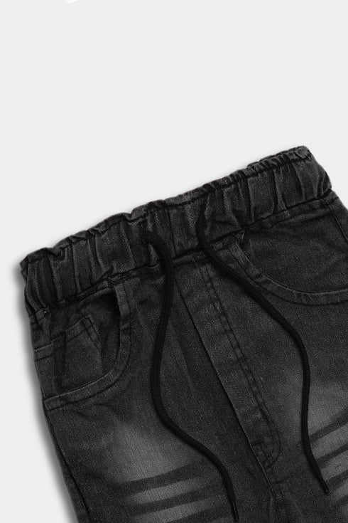 Black Straight Denim