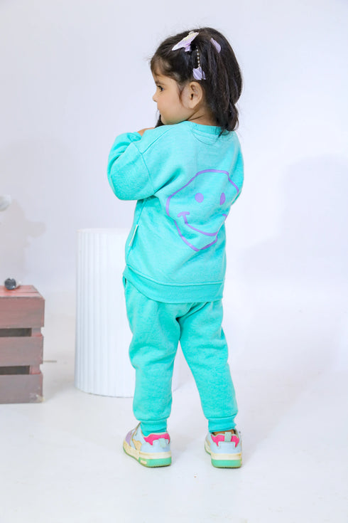 Printed Hi Tracksuit - Sea Green