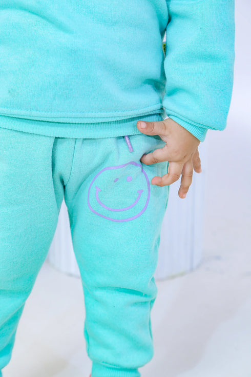 Printed Hi Tracksuit - Sea Green