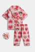 Printed Powerpuff Nightsuit - Pink
