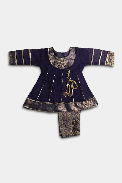 Embellished Chiffon 2 Piece - Purple