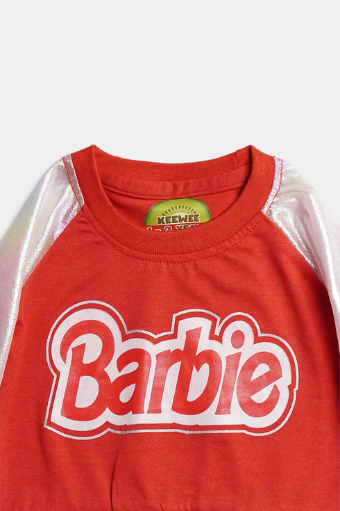 Printed Barbie Set - Red