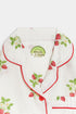 Printed Strawberry Nightsuit - White