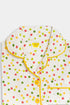 Printed Dots Nightsuit - White
