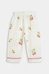 Printed Strawberry Nightsuit - White