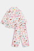 Printed Ice cream Nightsuit - White