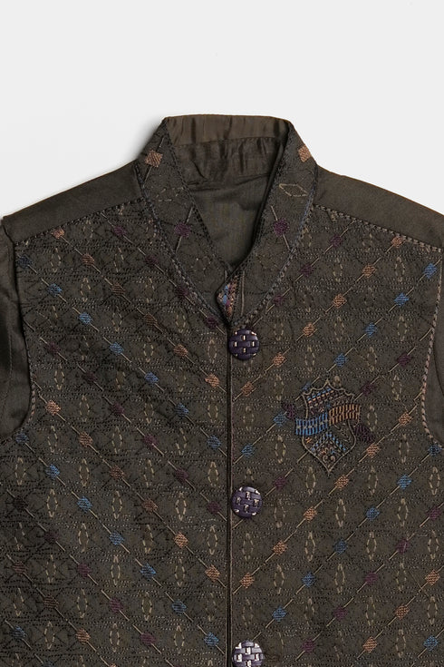 Embroidered Shalwaar kameez - Brown