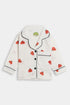 Printed Bug Nightsuit - White