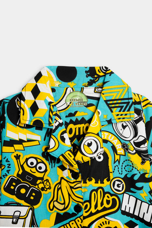 Printed Banana Co ord Set - Yellow