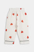 Printed Bug Nightsuit - White