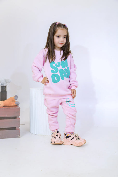 Printed Sunday Tracksuit - lavender