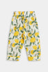 Printed Lemon Nightsuit - White