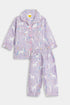 Printed Unicorn Nightsuit - Purple
