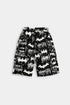 Printed Spaceships Co ord Set - Black