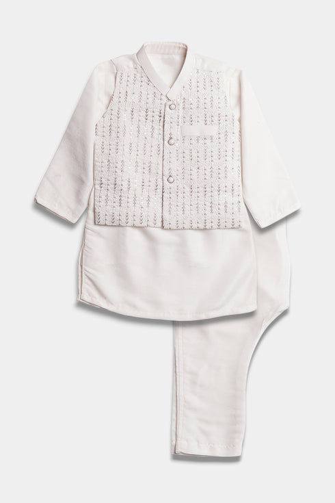 Embroidered Shalwaar kameez - White