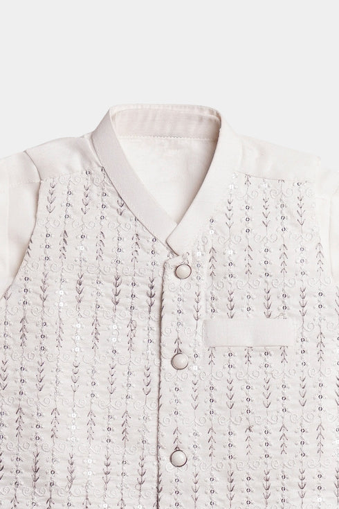 Embroidered Shalwaar kameez - White