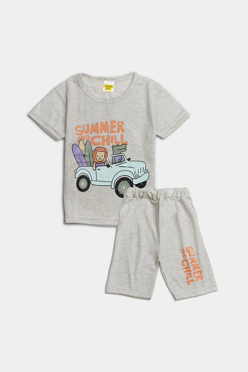 Printed Animals Set - Grey