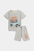 Printed Animals Set - Grey