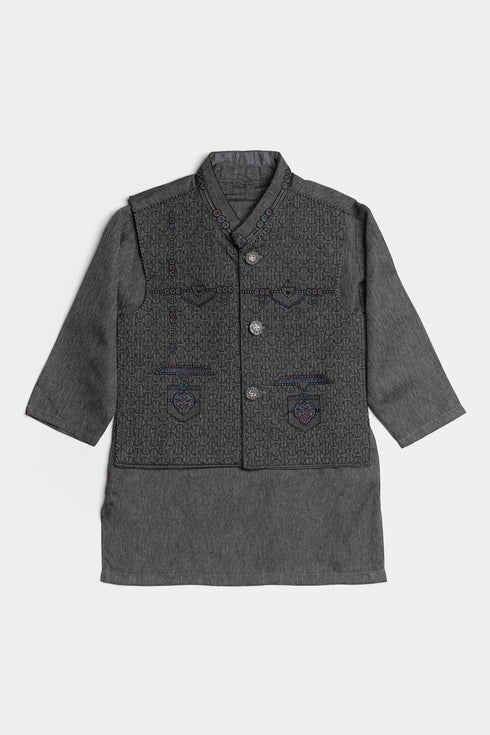 Embroidered Shalwaar kameez - Grey