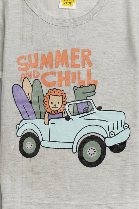 Printed Animals Set - Grey