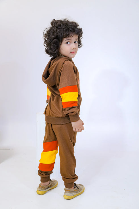 Pumpkin Boy Tracksuit - Brown
