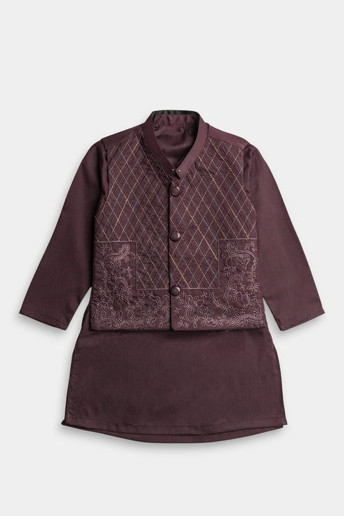 Embroidered Shalwaar kameez - Purple