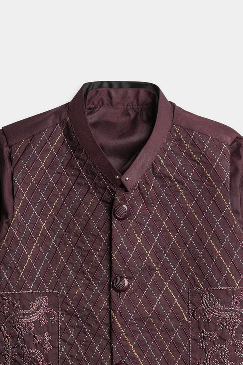 Embroidered Shalwaar kameez - Purple