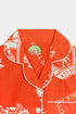 Printed Football Nightsuit - Red