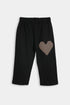 Printed Hearts Nightsuit - Red