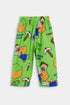 Printed Blocks Nightsuits - Green
