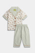 Printed Bear Nightsuit - White