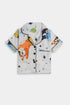 Printed Bluey Stars Nightsuit - White