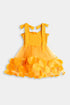 3D Circles Frock - Yellow