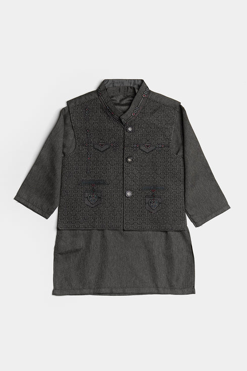 Embroidered Shalwaar kameez - Grey