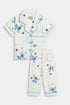 Printed Stitch Stars - White