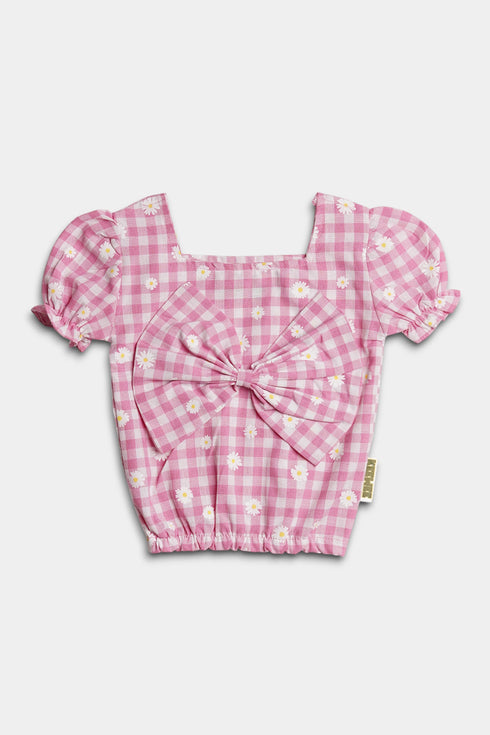 Embroidered Flower Set - Pink