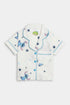 Printed Stitch Stars - White